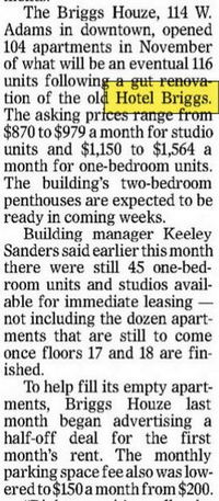 Hotel Briggs - Feb 2017 Article On Briggs Houze (newer photo)